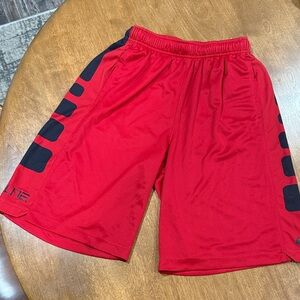 Nike Red and Black Athletic Men's Shorts